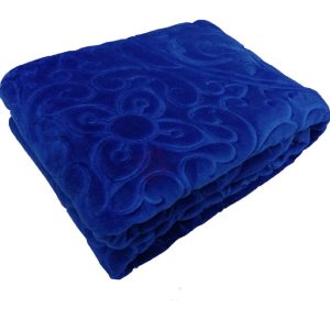 پتو ایرانی گلبافت یک نفره 220 * 160 سرمه ای - کالا قسط آرام