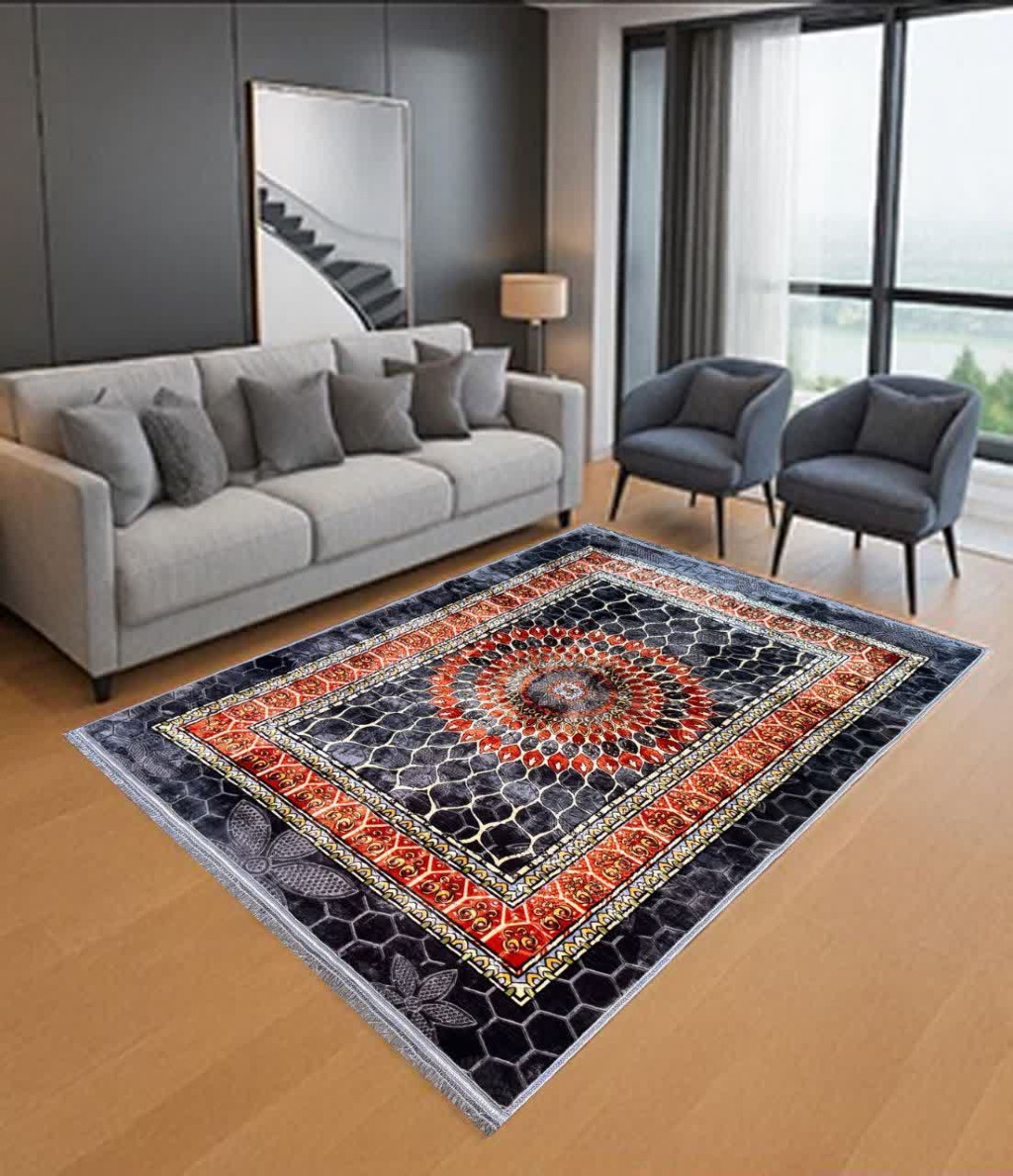 پتو فرش 6 متری مارک ترولاو سنگین گل برجسته - کالا قسط آرام