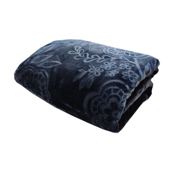 پتو نیکوبافت مدل برلیان یک نفره سایز 220*160 سرمه ای - کالا قسط آرام