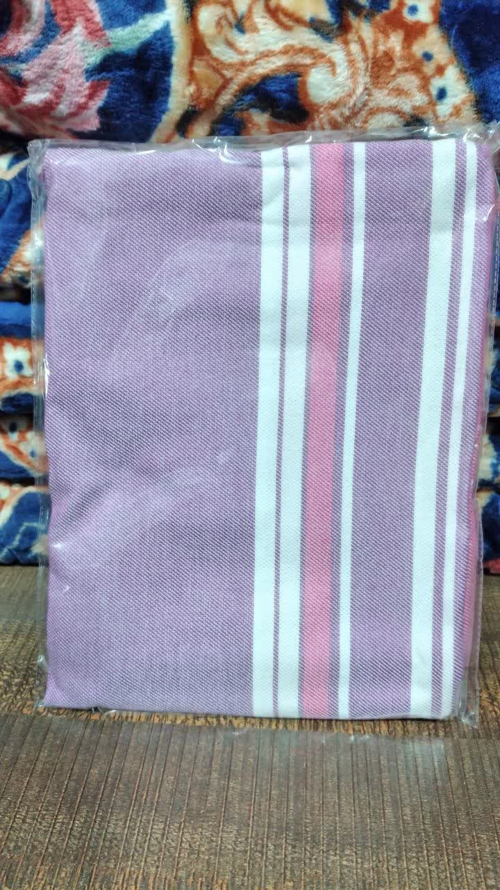 حوله حمام ساحلی برند ابراهیمی ابعاد  150 * 75 بنفش - کالا قسط آرام