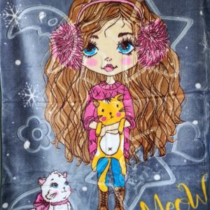 پتو نوجوان زنبق لاله عروسکی سایز 150 * 110 - کالا قسط آرام