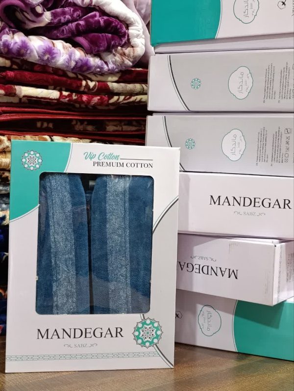 حوله تن پوش ماندگار سایز 125 آبی کدر، نخ رومی - کالا قسط آرام