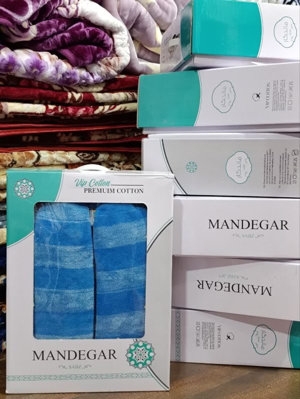 حوله تن پوش ماندگار سایز 125 آبی نفتی، نخ رومی - کالا قسط آرام