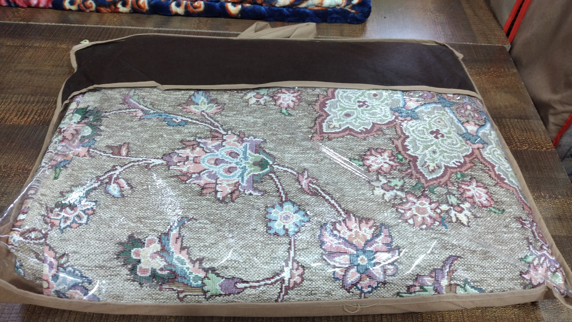 روفرشی مخمل بدون زرک شاهسوند یاوری یزد سایز 3متری نسکافه ای - کالا قسط آرام