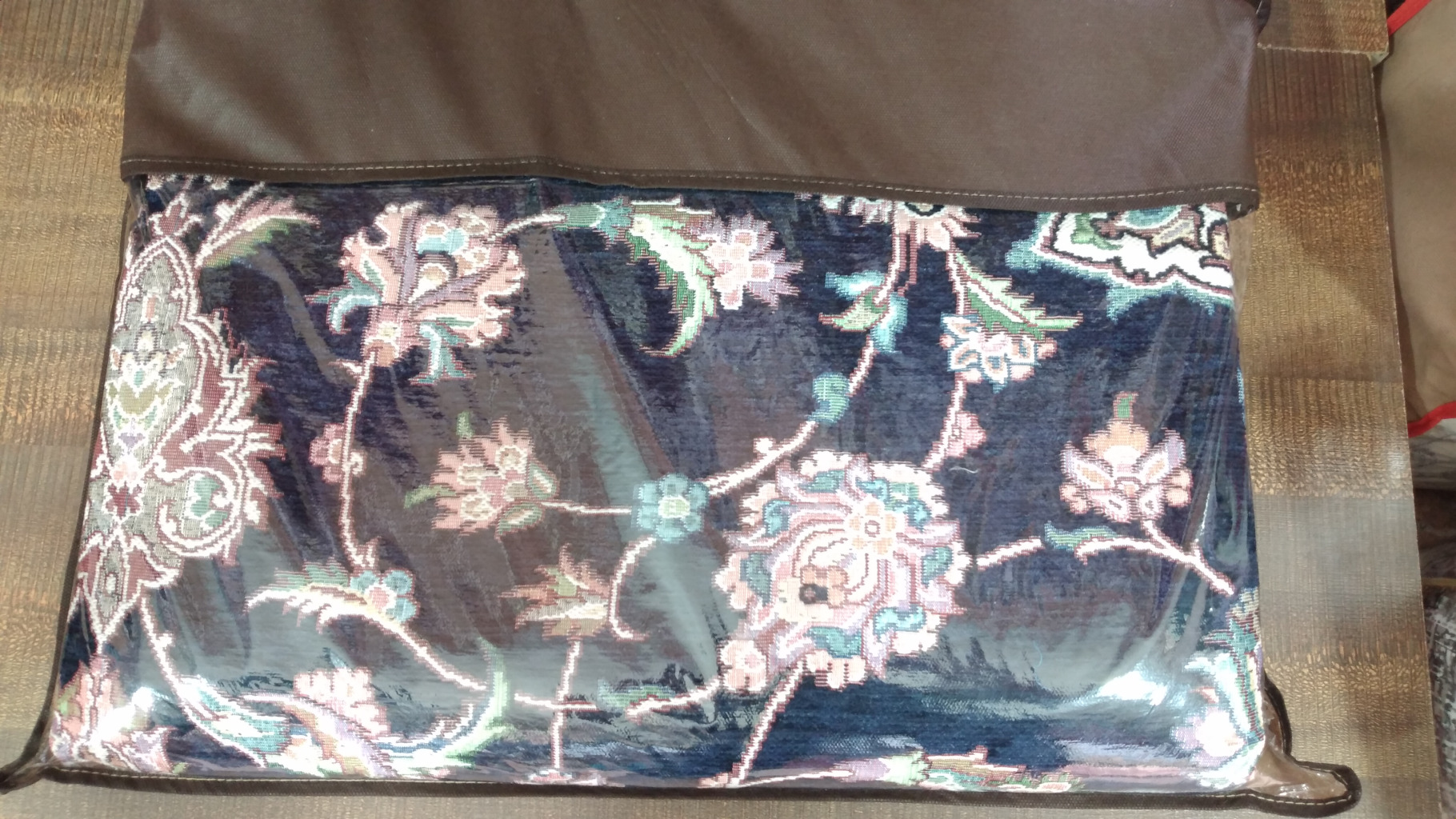 روفرشی مخمل بدون زرک شاهسوند یاوری یزد سایز 9متری سرمه ای - کالا قسط آرام