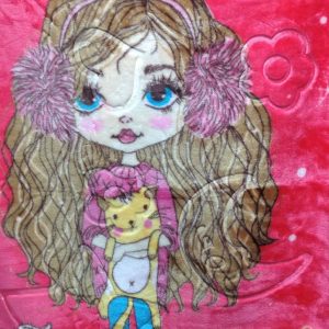 پتو نوجوان زنبق لاله عروسکی سایز 150 * 110 - کالا قسط آرام