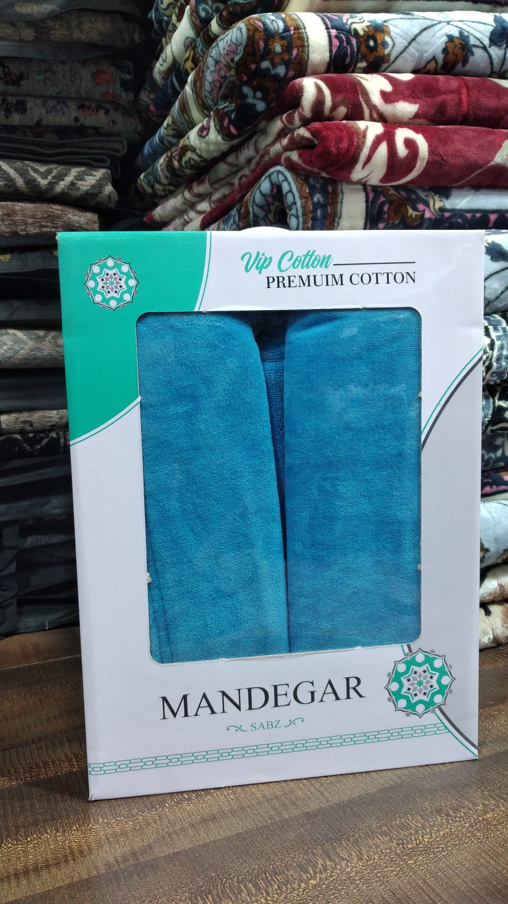 حوله تن پوش ماندگار سایز 135 ( XL ) آبی نفتی، نخ رومی - کالا قسط آرام