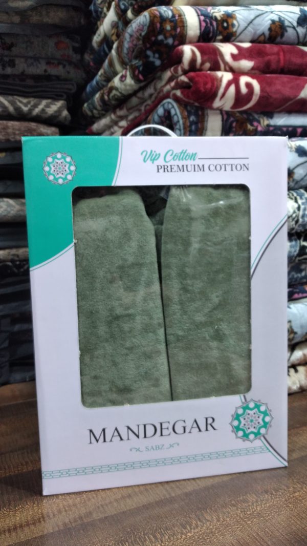 حوله تن پوش ماندگار سایز 135 ( XL ) زیتونی، نخ رومی - کالا قسط آرام