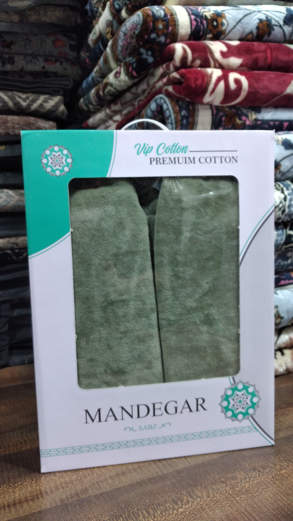 حوله تن پوش ماندگار سایز 135 ( XL ) زیتونی، نخ رومی - کالا قسط آرام