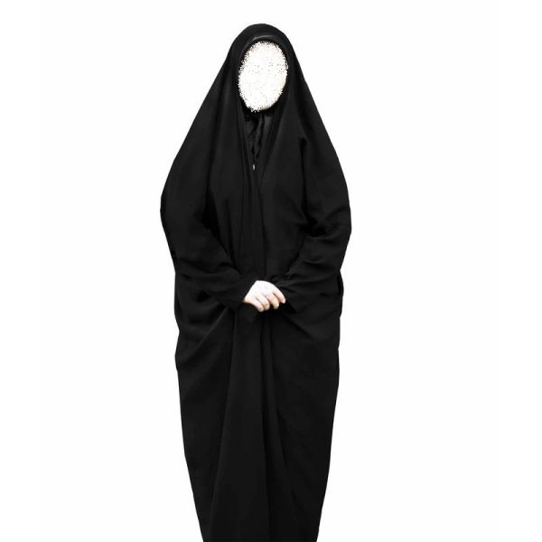 چادر مشکی مدل لبنانی پارچه حریر اسود - کالا قسط آرام