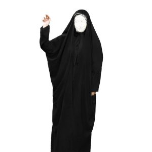 چادر مشکی مدل لبنانی پارچه حریر اسود - کالا قسط آرام